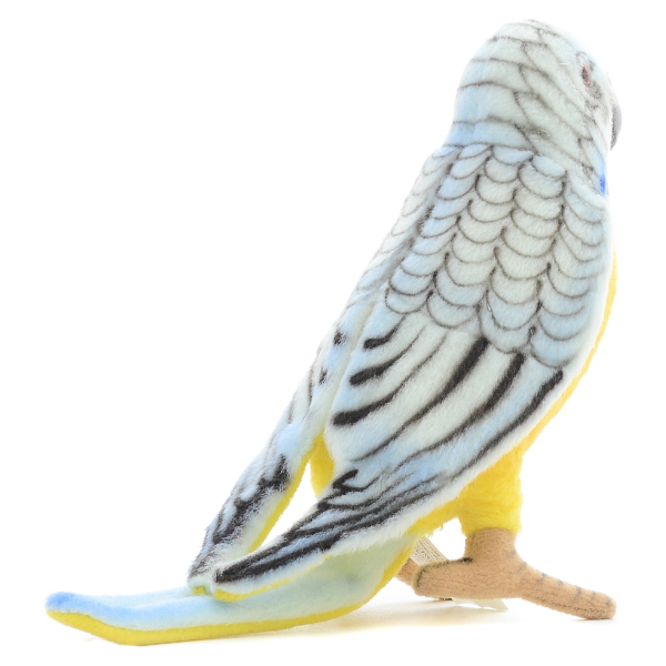 Мягкая игрушка – Попугай волнистый голубой, 15 см.  